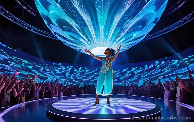 메타버스에서의 취미 중심 커뮤니티 탐색 - A Dynamic Metaverse Art Exhibition**
"A vibrant and futuristic virtual art gallery within a bustling...