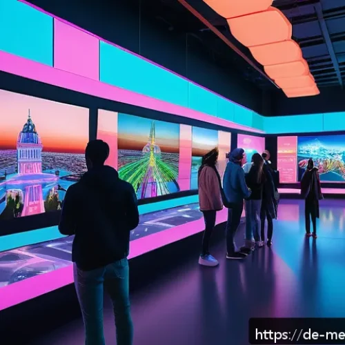 Home 32 메타버스와 사회적 책임의 관계 - A diverse group of people from around the world interacting in a vibrant Metaverse setting, each rep...